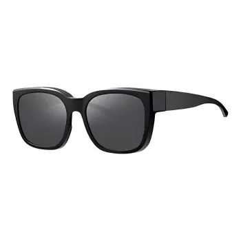 MI TR90 Square Sunglasses Unisex Black