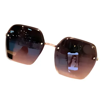 VINEY Metal Square Sunglasses Women's