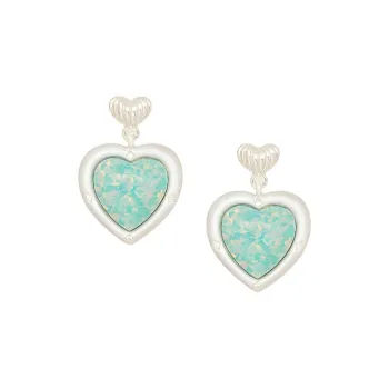 Oups! Island Summer Collection 925 Sterling Silver Needle Refined Elegant, The Little Mermaid Hoop Earrings Women's
