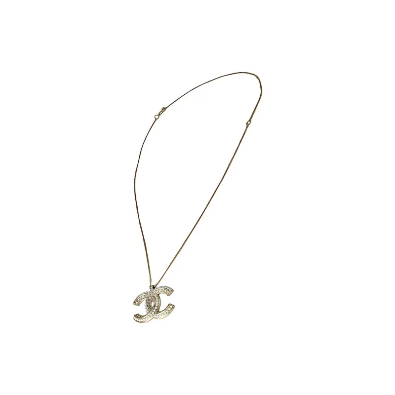 CHANEL Artificial Pearl/Diamond Necklaces Women's-1