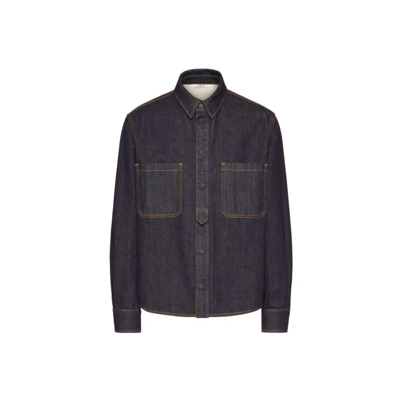 Valentino Shirts Men Blue-0