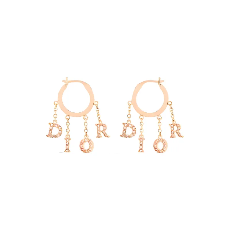 DIOR Metal Earrings Women's Rose Gold-1