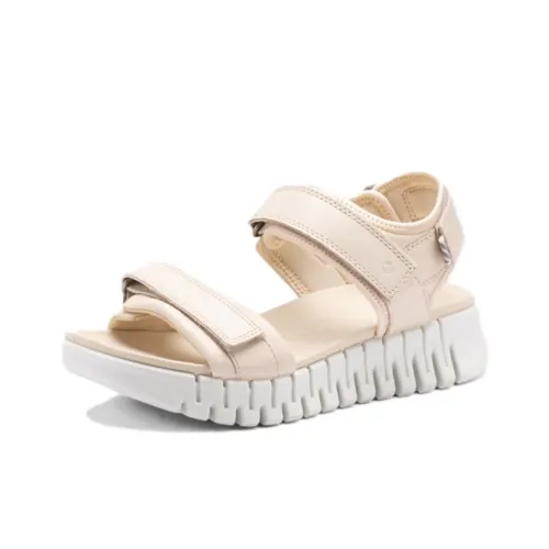 Ecco Smart Series One Strap Sandals Women's Lime Gray