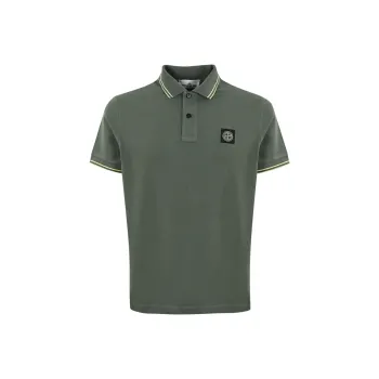 STONE ISLAND Compass appliqué Polo Shirt