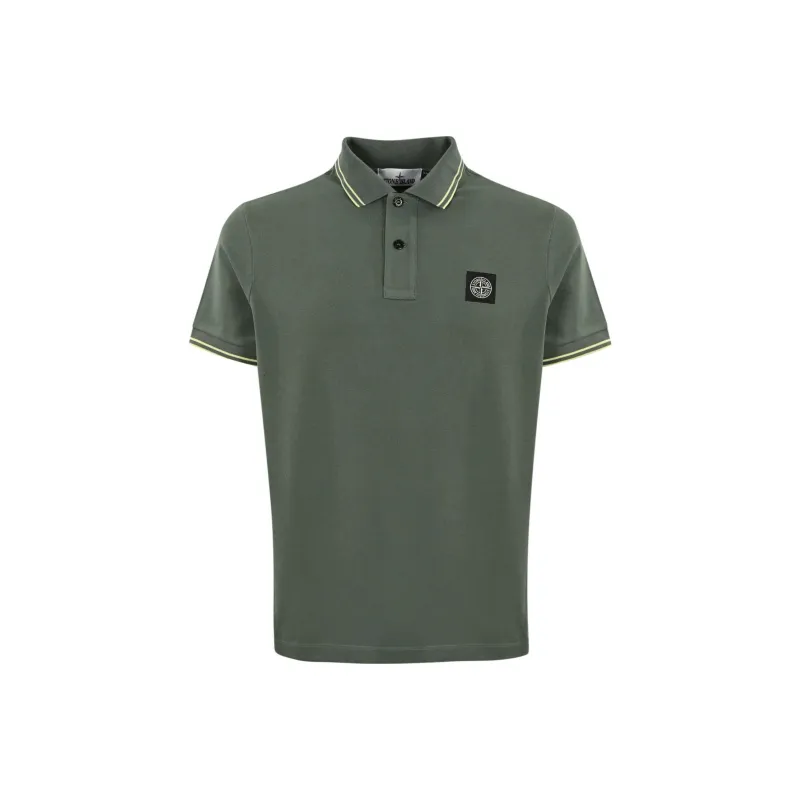 STONE ISLAND Compass appliqué Polo Shirt-0