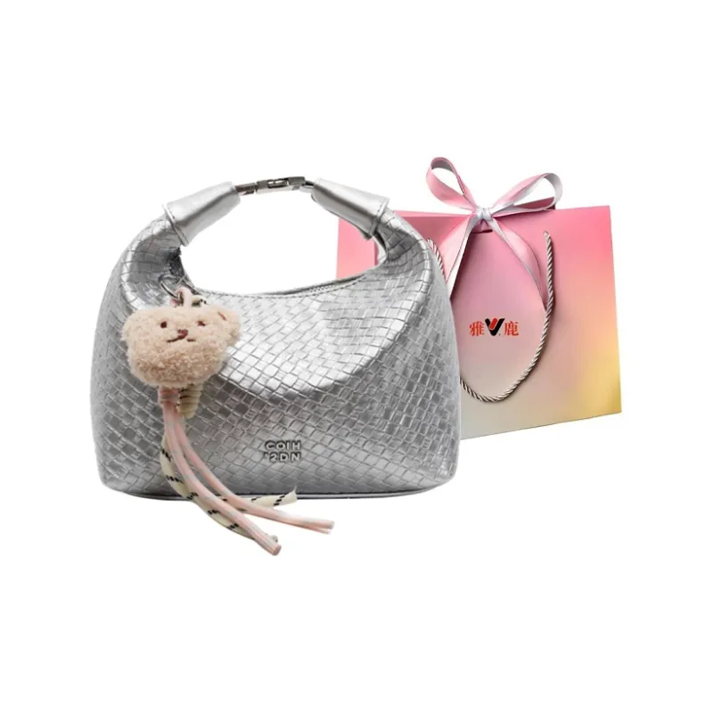 Yalu PU Shoulder Bag, Crossbody Bag, Handbag Women's Black/Ecru/Silver/Blue/Pink-14