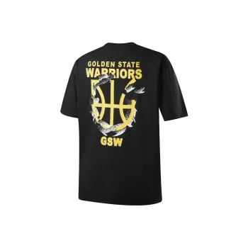 NBA Golden State Warriors SU25 T Shirt Unisex Black