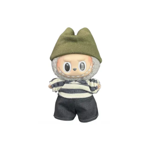 [Modified Doll] POP MART Labubu THEMONSTERS Heartbeat Macaron, Street Boy, Sesame Bean Hang Tag Box 15cm