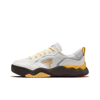 FILA FUSION KICK II DX CVS Low Top Skateboard Shoes Women's White Yellow