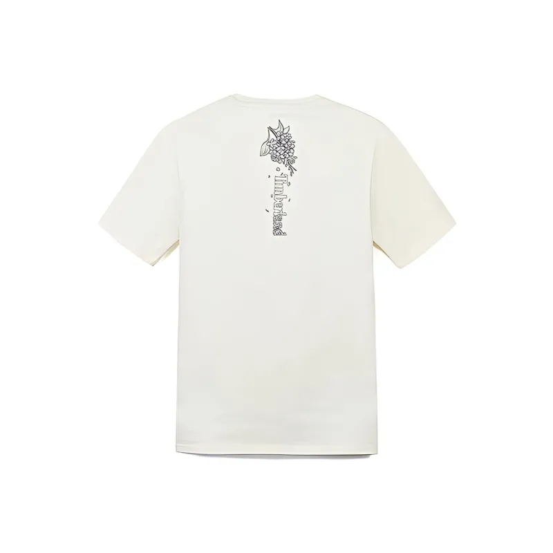Timberland T Shirt Unisex Vintage White-1