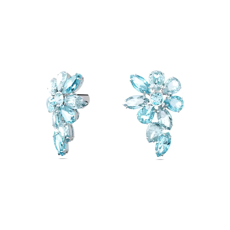 Swarovski Gema Earrings Women's Blue-1