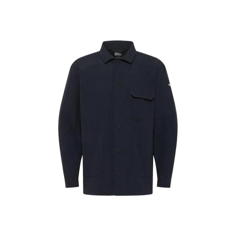 Jack Wolfskin Terracade Shirt Men's Dark Marine Blue-0