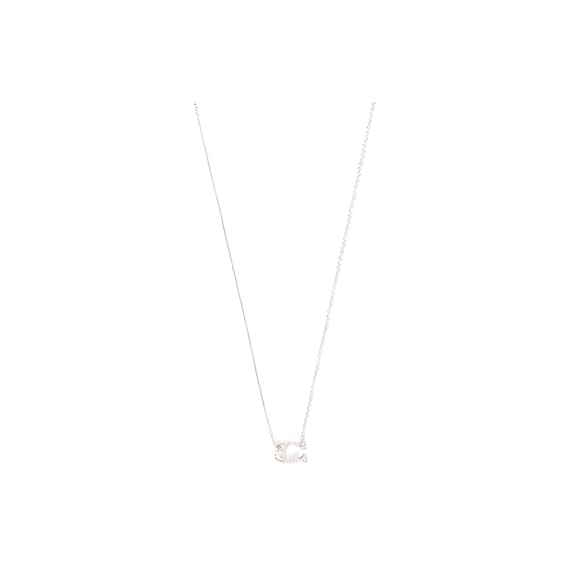 COACH Rhinestone Necklaces Women's Silver-0