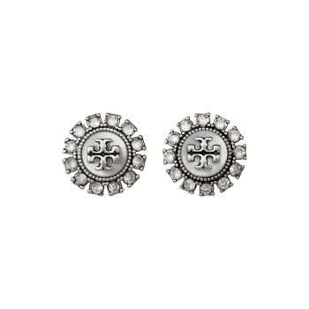 TORY BURCH Stud Earrings Women's Silver