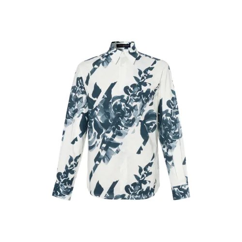 LOUIS VUITTON Long Sleeved Printed Cotton Shirt