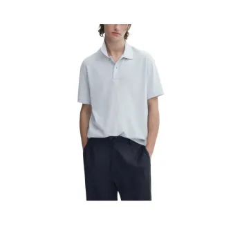 Massimo Dutti Polo Shirt Men's Light Blue