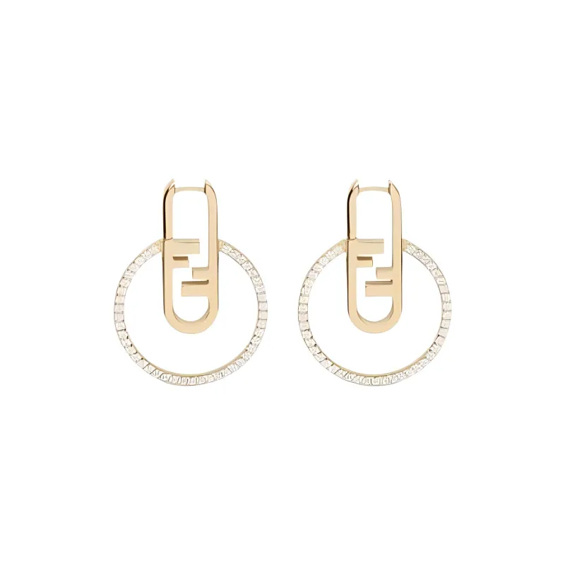 FENDI Earrings Women's Gold-2