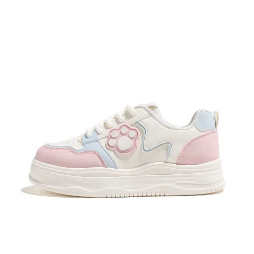 HUANQIU Abrasion Resistant Height Increasing Slip Resistant Low Top Skateboard Shoes Women's