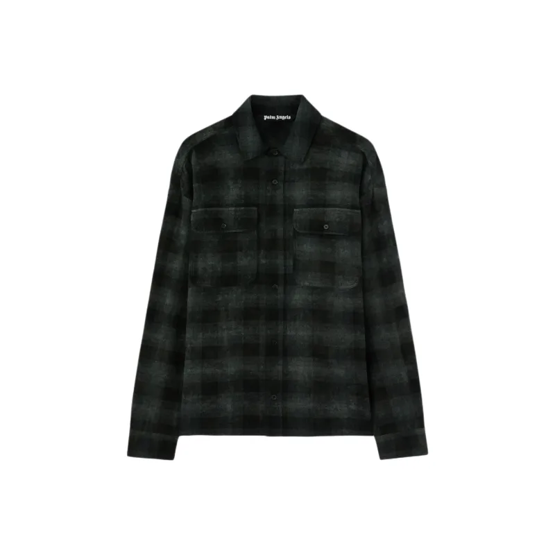 PALM ANGELS M Curved Logo Shirt-0