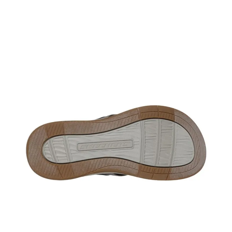 Skechers Relaxed Fit Flip Flops Men's Brown-4
