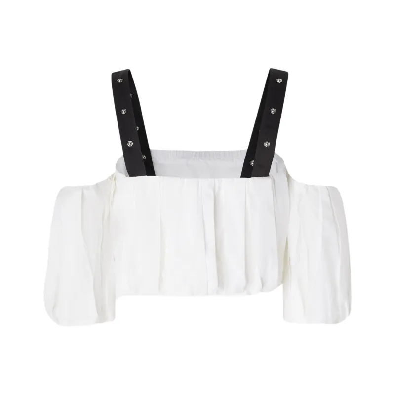 PINKO Adjustable Cropped Top-1