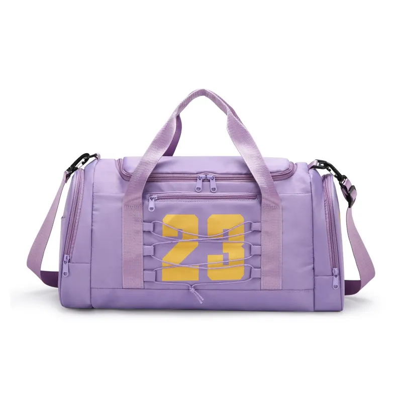 BUBM Nylon One Shoulder Travel Bag Unisex Black/Gray/Pink/Green/Blue/Dark Purple/Light Purple-13