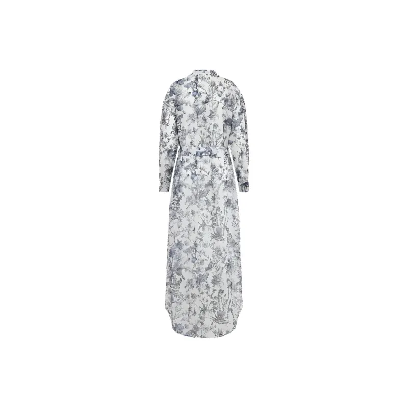 DIOR Long Sleeved Dress Women's White-1