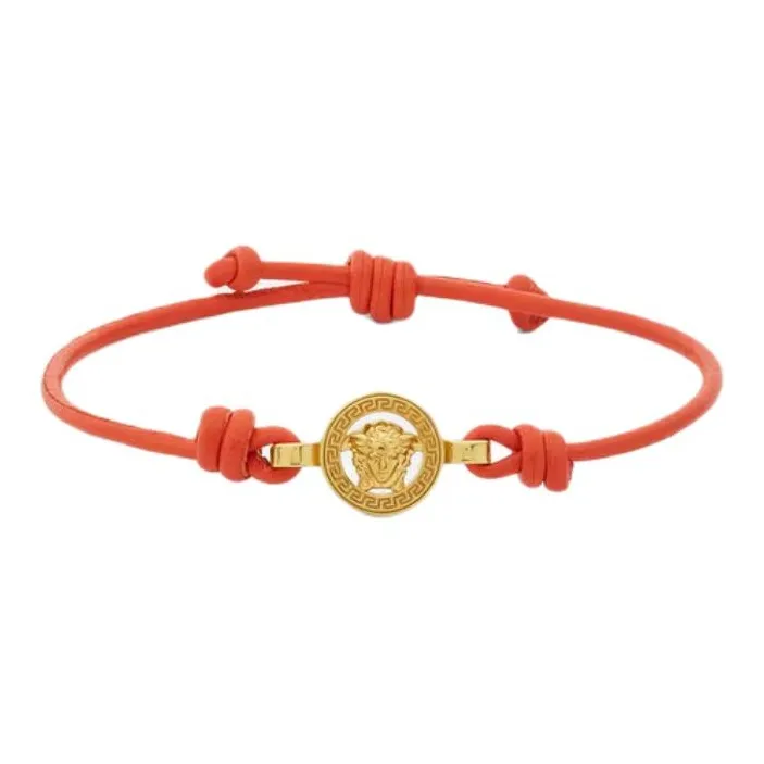 VERSACE Medusa '95 Leather Bracelet-0