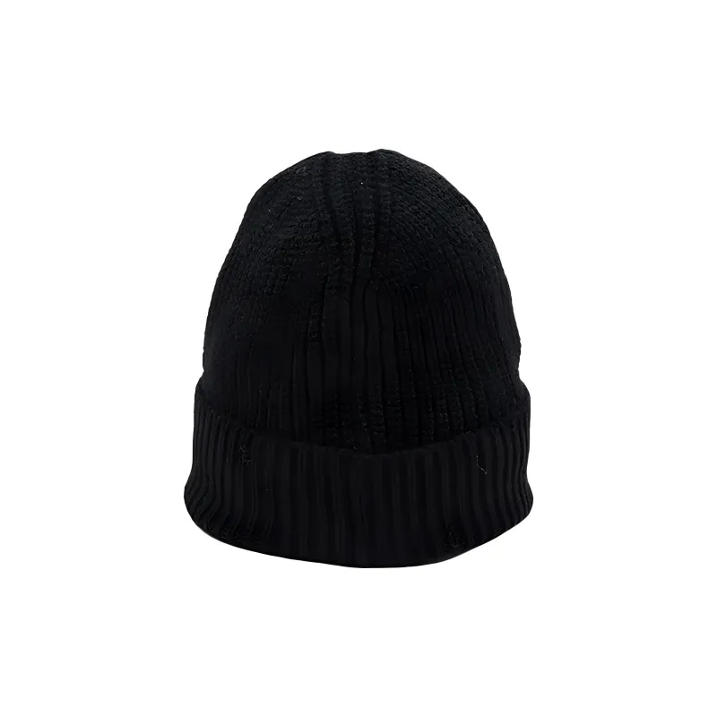 New Balance Acrylic, Polyester, Sheep Wool, Knitted Fabric Beanies Unisex Black-1
