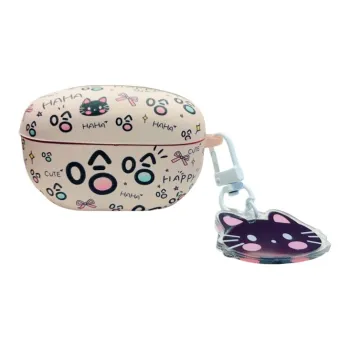 Antey Compatibility Sony WF1000XM5 TPU Noise Cancellation, Individual Cartoon Happy Cat Headphone Cases