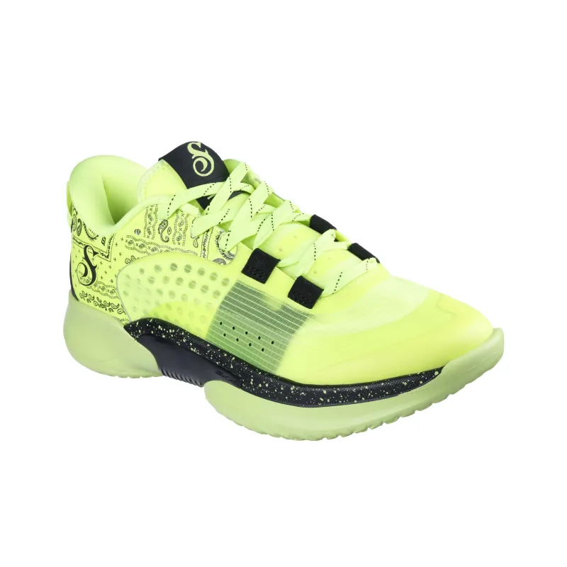 Snoop Dogg x Skechers SKX RESAGRIP Anti Slip Wear Resistant Low Top Basketball Shoes Men's Yellow-2