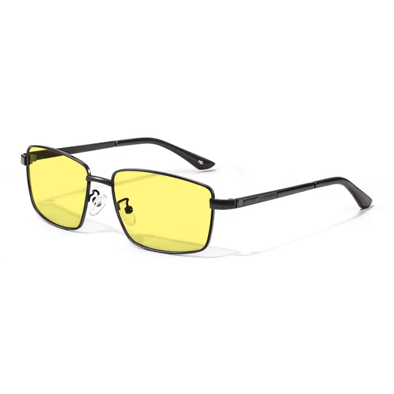 Wood Premium Alloy Irregular Shape Sunglasses Men's-5