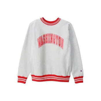 Champion Reverse Weave FW24 Sweatshirt Unisex Silver Gray/Chestnut