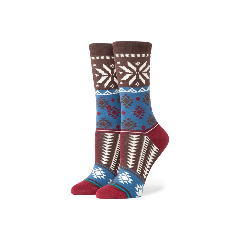 Stance Mid Calf Socks Women's 1 Pack Brown-1