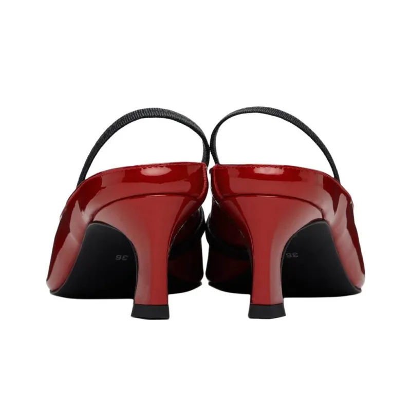 JUSTINE CLENQUET Sofia Casual Single Shoes 6cm Women's Red-4