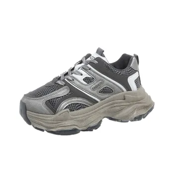 SHENGERLEIDE Abrasion Resistant Height Increasing Low Top Chunky Sneakers Women's