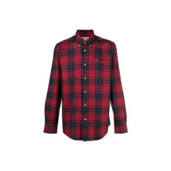 BARBOUR Checked Collared Long Sleeve Shirt