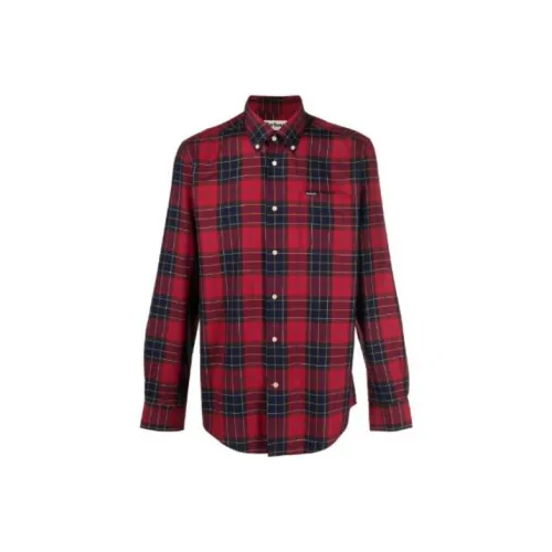 BARBOUR Checked Collared Long Sleeve Shirt