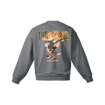 OSIRIS Round Neck Sweatshirt Unisex Dark Gray