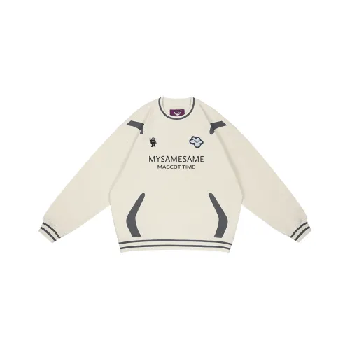 MYSAMESAME Sweatshirt Unisex Beige Yellow In Stock