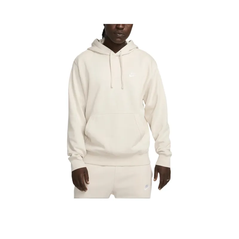Nike Sportswear Club Sweatshirt Unisex Light Mineral Wood Brown/white-0