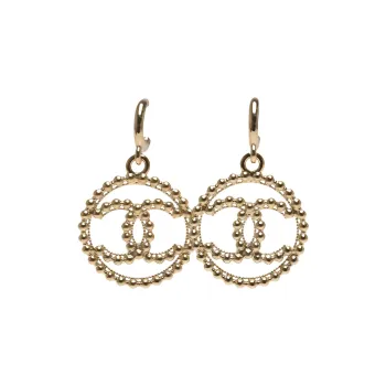 CHANEL Earrings Women's Gold