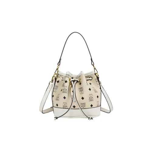 Wenpercy PU Bucket Bag, One Shoulder Handbag Women's Multicolor