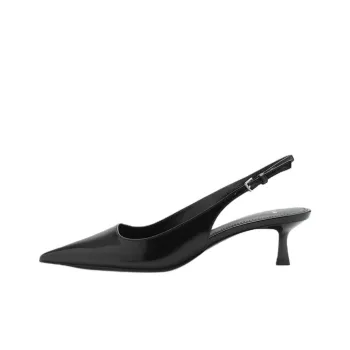 MANGO Slim Heel High Heels 5.5cm Women's Black