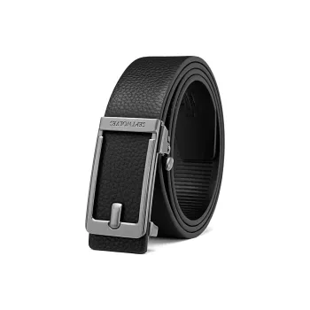 SEPTWOLVES Cow Leather No Tooth Automatic Buckle Belt Men's Width 3.4cm