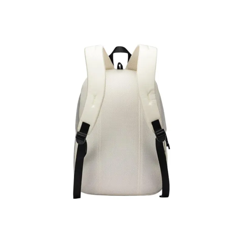 CHAOJIANTA Nylon Backpack Unisex Light Beige White-2