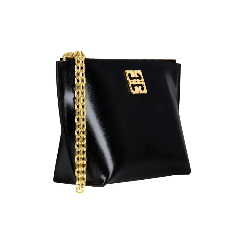 Givenchy 4G Calfskin Shoulder Bag Trumpets Women's Black-1