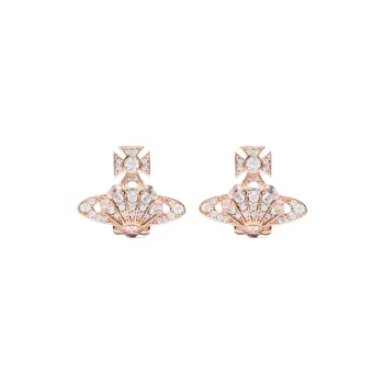 Vivienne Westwood Brass Stud Earrings Women's Gold