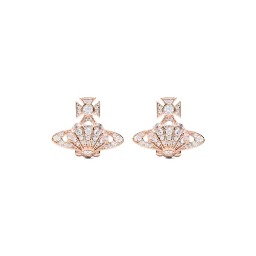 Vivienne Westwood Brass Stud Earrings Women's Gold