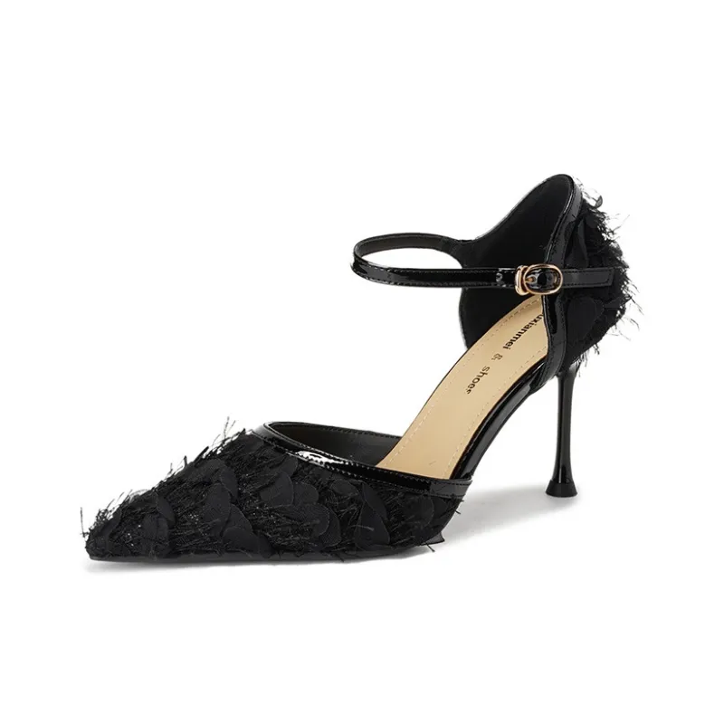 WEISHIBANGWEI Slim Heel High Heels Women's-4